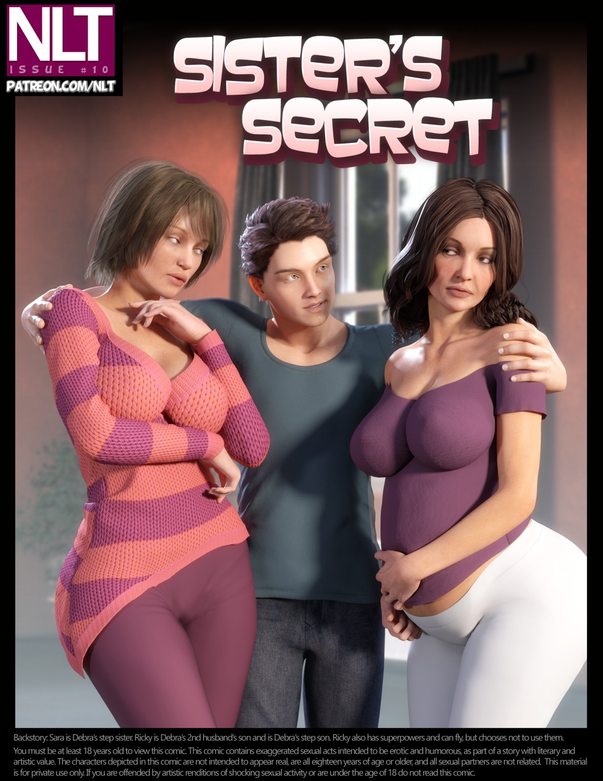 NLT Media Sisters Secret 3D Porn Comic