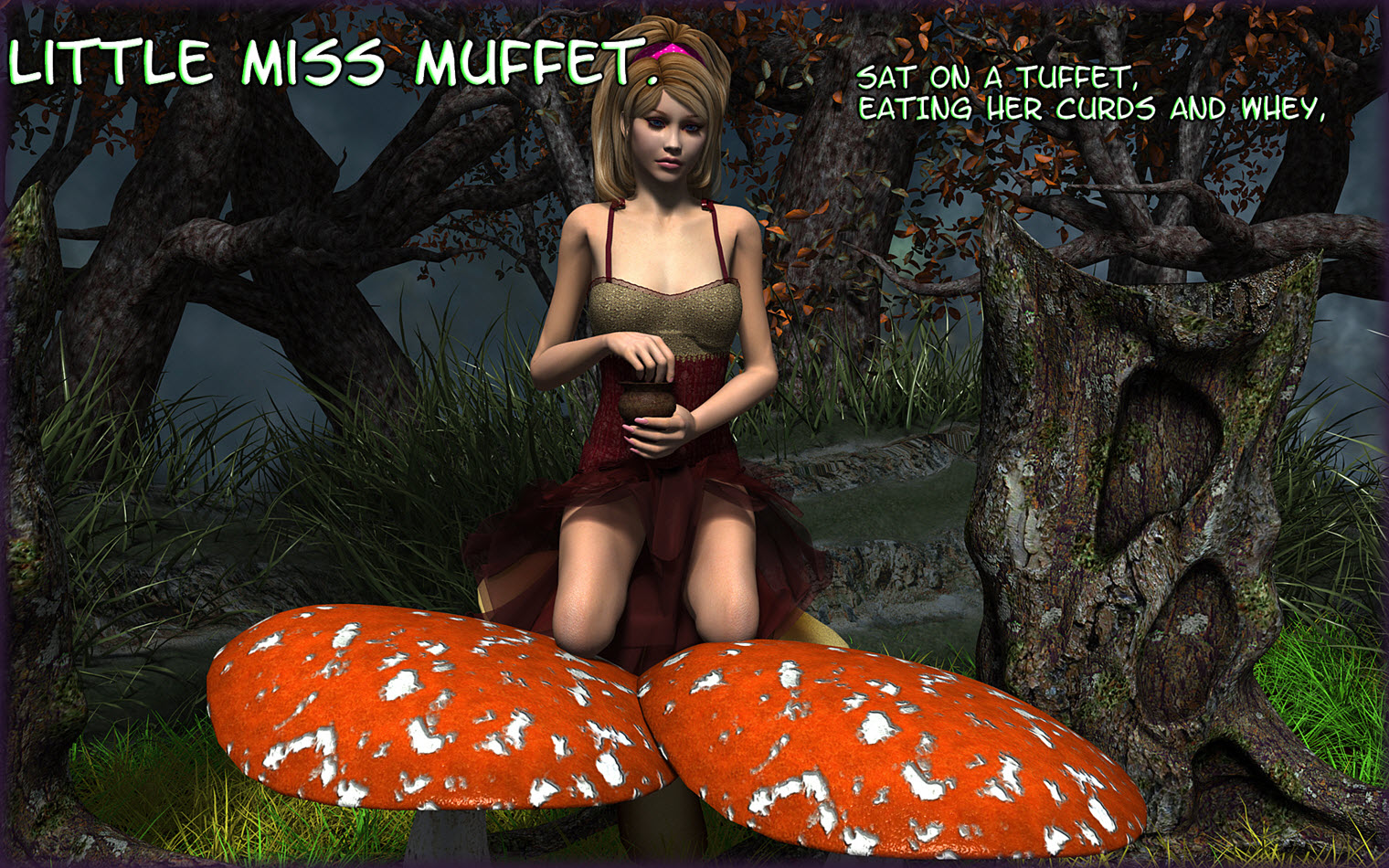 [Darksoul3d] Little Miss Muffet 3D Porn Comic