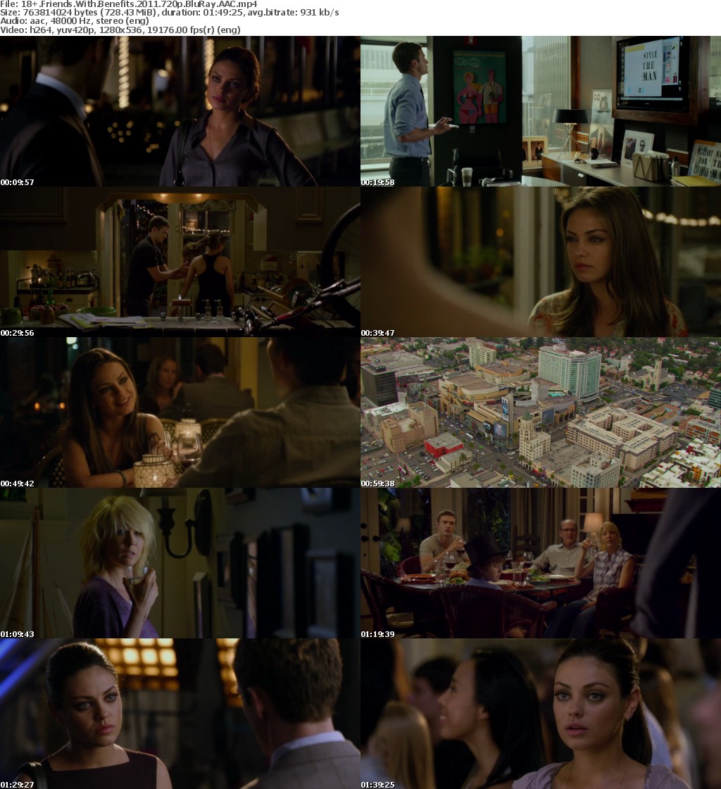 Friends With Benefits (2011) 720p BluRay AAC-DLW.